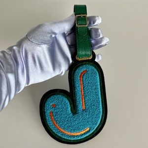 Chaos leather luggage tag